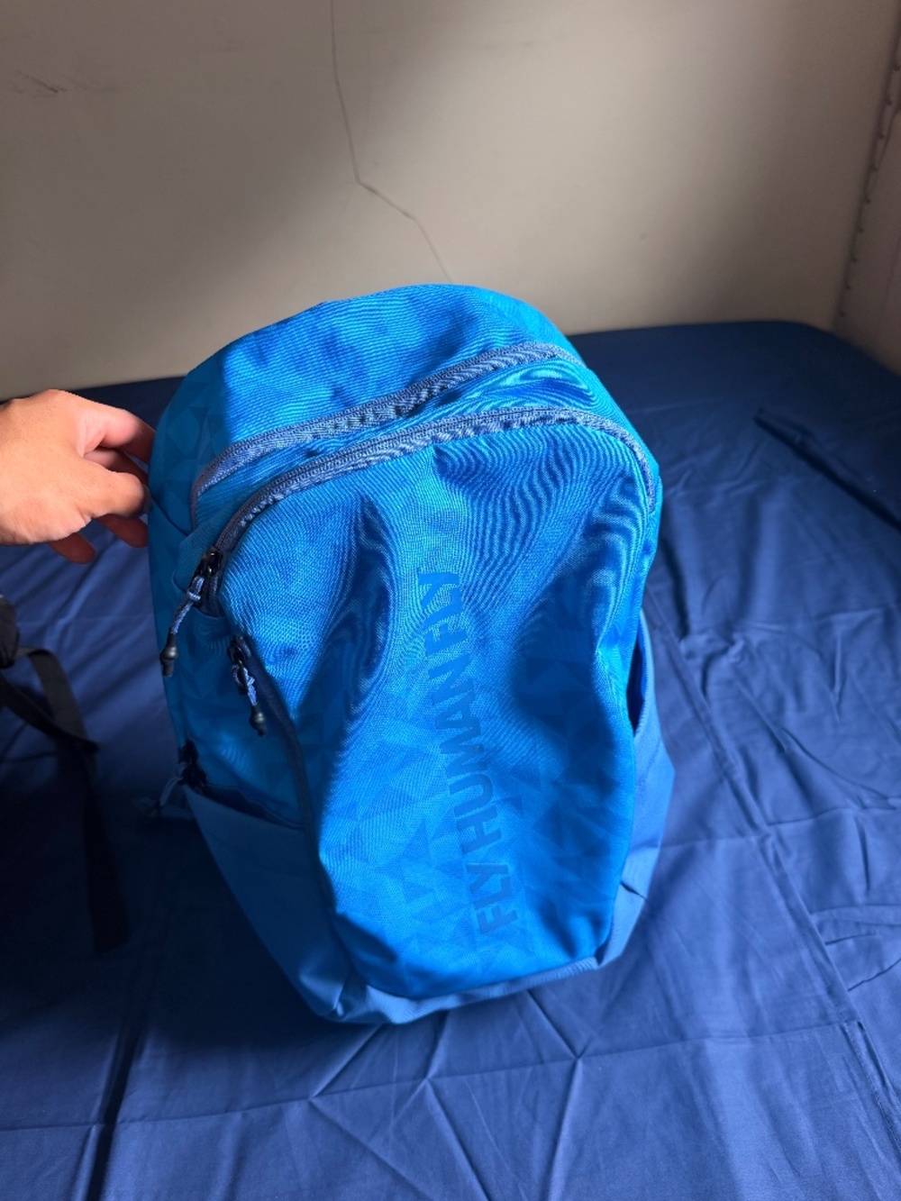 Fly Human Fly Blue Geometric Backpack